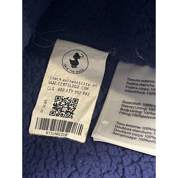 Save the Duck "Lucas" Nylon Puffer Jacket Blue  Size 3-L Younth - Picture 5 of 14